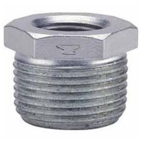 Anvil 1 x 3/4 Galvanized Malleable HeX Bushing, Lead Free, 150 PSI 0819906645